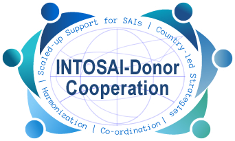 Logotyp för INTOSAI-Donor Cooperation